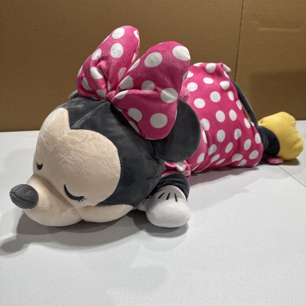 Disney Minnie Mouse Cuddleez Plush Soft Stuffed Animal Pillow Large 24 in Approx